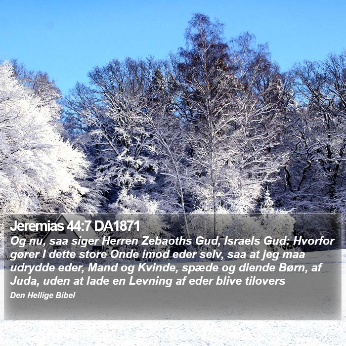 Jeremias 44:7 DA1871 Bible Study