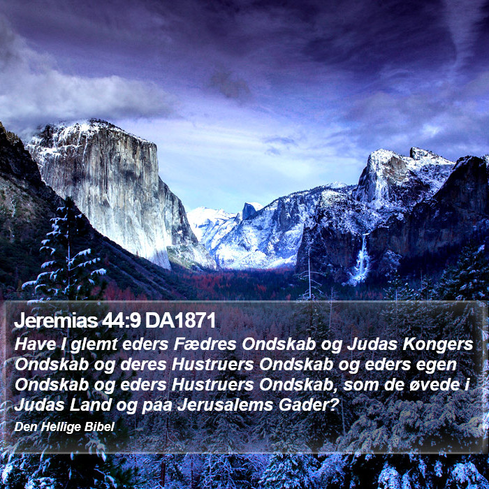 Jeremias 44:9 DA1871 Bible Study