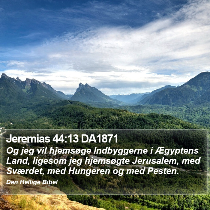 Jeremias 44:13 DA1871 Bible Study