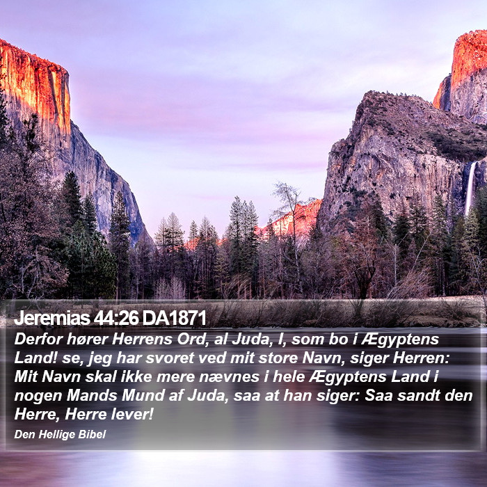 Jeremias 44:26 DA1871 Bible Study
