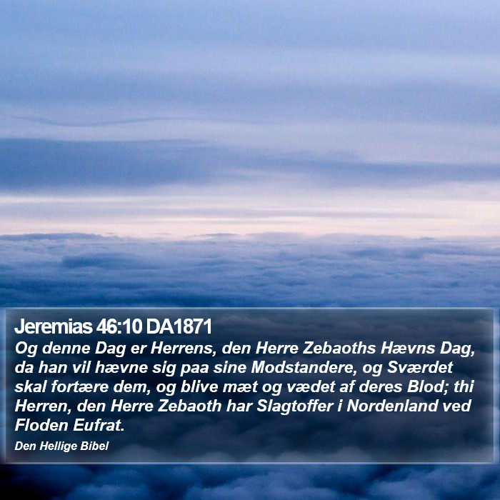 Jeremias 46:10 DA1871 Bible Study