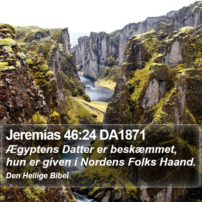 Jeremias 46:24 DA1871 Bible Study