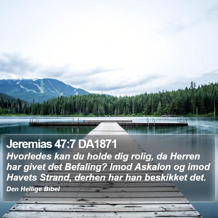 Jeremias 47:7 DA1871 Bible Study