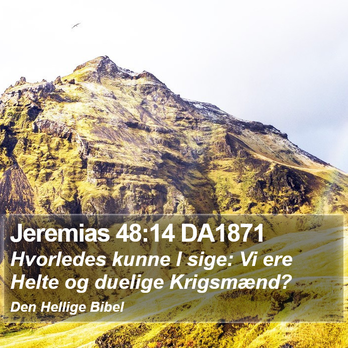 Jeremias 48:14 DA1871 Bible Study