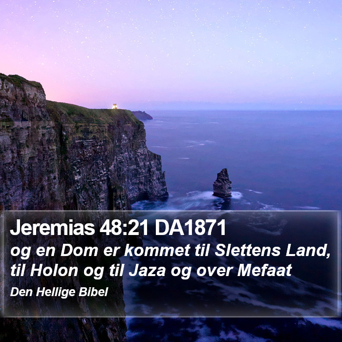 Jeremias 48:21 DA1871 Bible Study