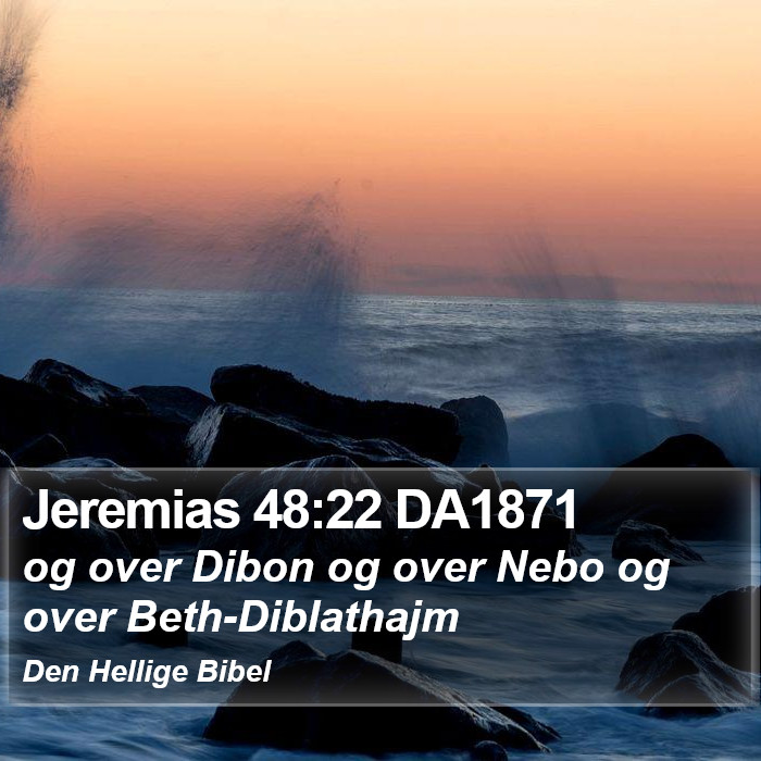 Jeremias 48:22 DA1871 Bible Study