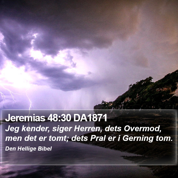 Jeremias 48:30 DA1871 Bible Study