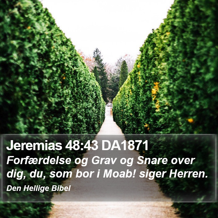 Jeremias 48:43 DA1871 Bible Study