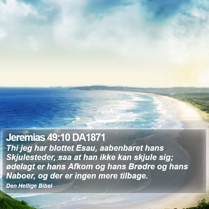 Jeremias 49:10 DA1871 Bible Study