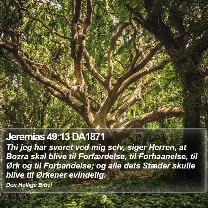 Jeremias 49:13 DA1871 Bible Study