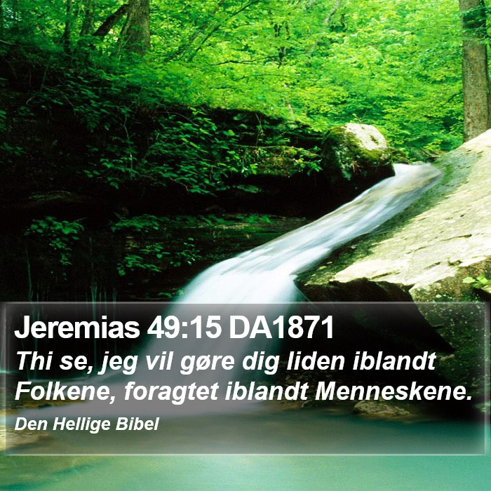 Jeremias 49:15 DA1871 Bible Study