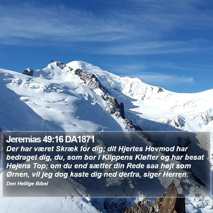 Jeremias 49:16 DA1871 Bible Study