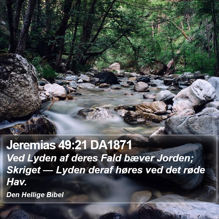 Jeremias 49:21 DA1871 Bible Study