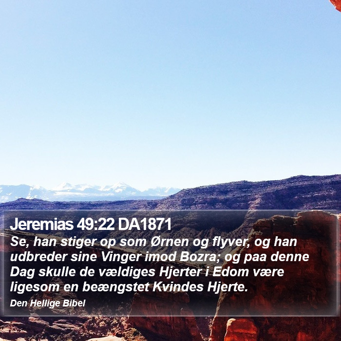 Jeremias 49:22 DA1871 Bible Study