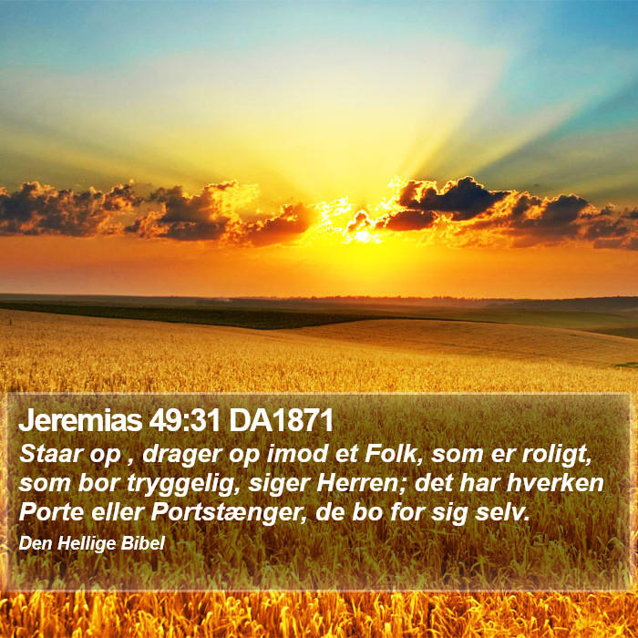 Jeremias 49:31 DA1871 Bible Study