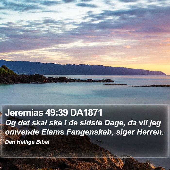 Jeremias 49:39 DA1871 Bible Study