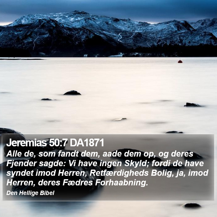 Jeremias 50:7 DA1871 Bible Study