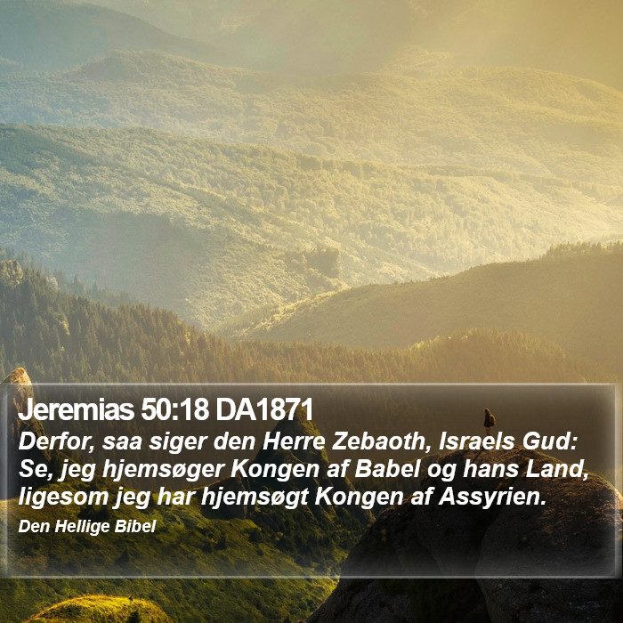 Jeremias 50:18 DA1871 Bible Study