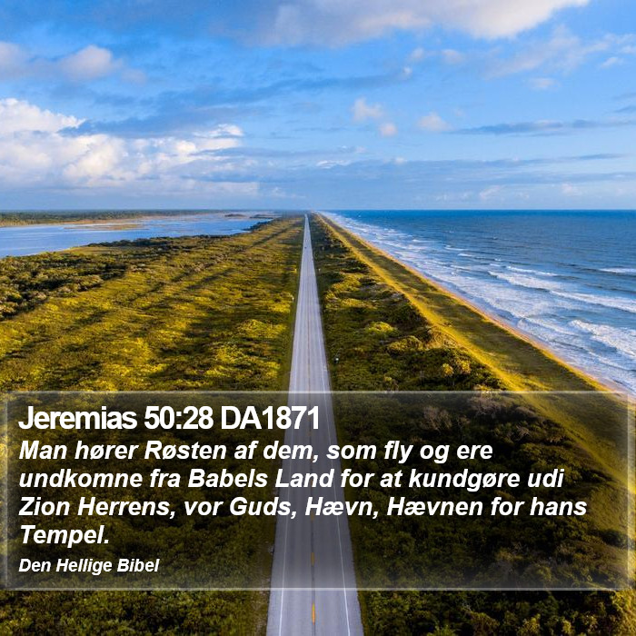 Jeremias 50:28 DA1871 Bible Study