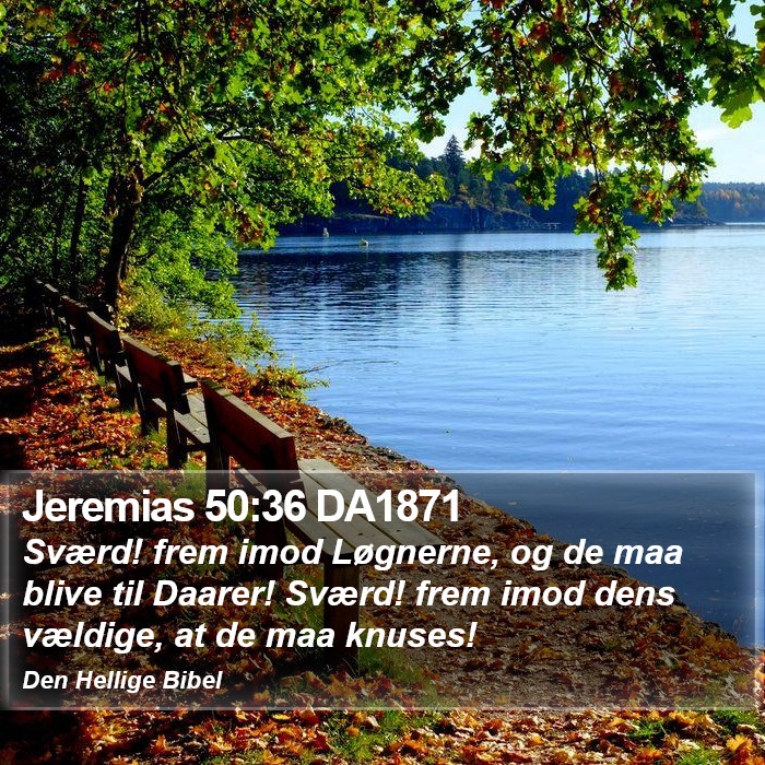 Jeremias 50:36 DA1871 Bible Study