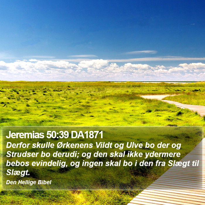 Jeremias 50:39 DA1871 Bible Study