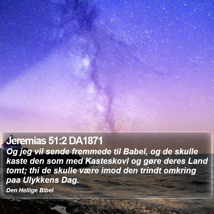 Jeremias 51:2 DA1871 Bible Study