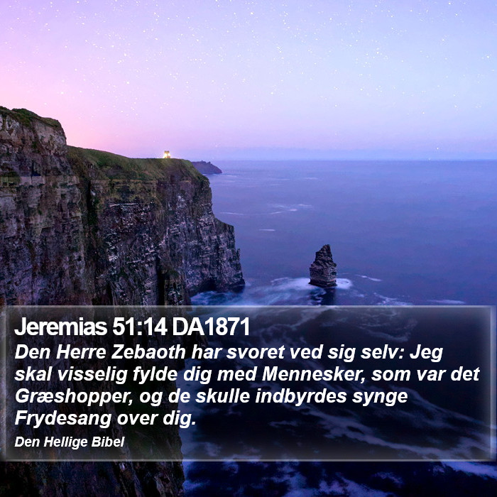 Jeremias 51:14 DA1871 Bible Study