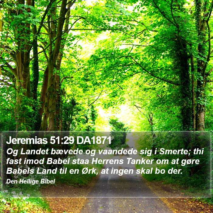 Jeremias 51:29 DA1871 Bible Study