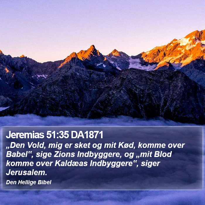 Jeremias 51:35 DA1871 Bible Study