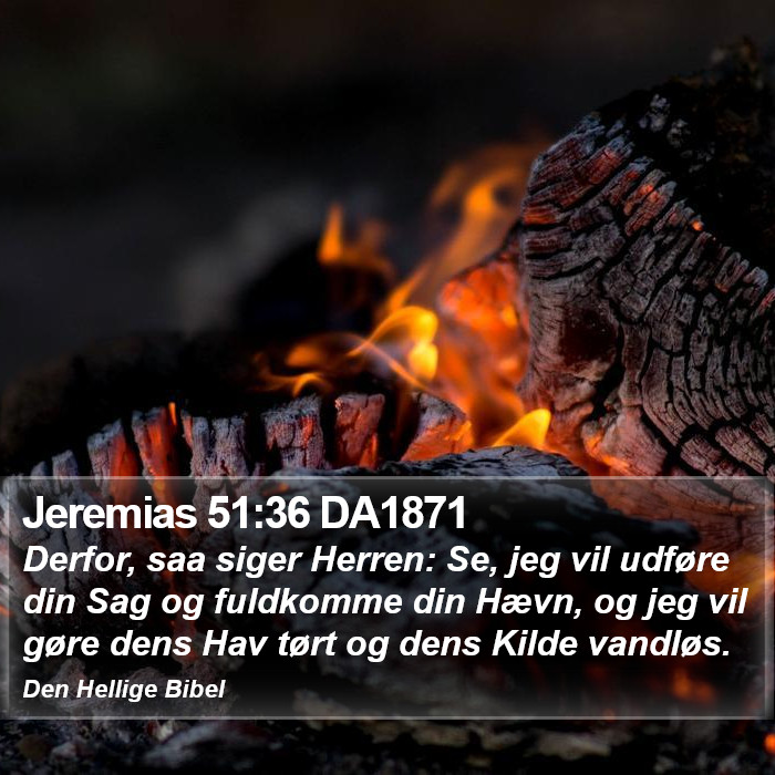 Jeremias 51:36 DA1871 Bible Study