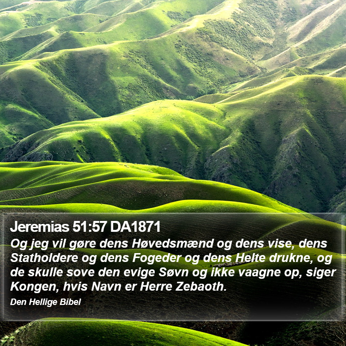 Jeremias 51:57 DA1871 Bible Study