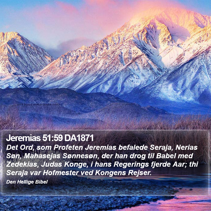 Jeremias 51:59 DA1871 Bible Study