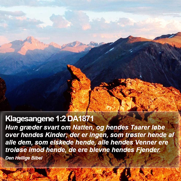 Klagesangene 1:2 DA1871 Bible Study