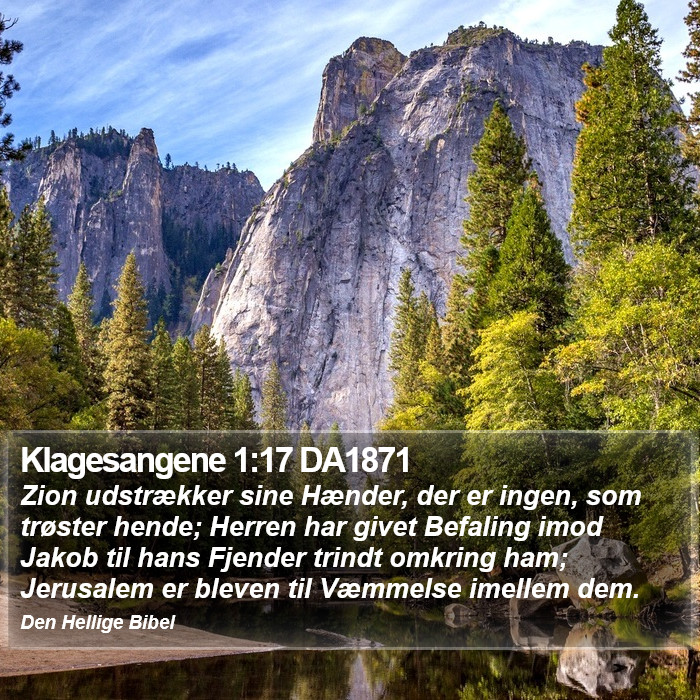 Klagesangene 1:17 DA1871 Bible Study