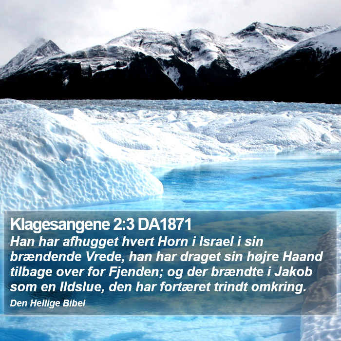 Klagesangene 2:3 DA1871 Bible Study