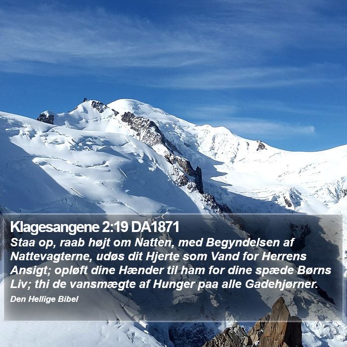 Klagesangene 2:19 DA1871 Bible Study