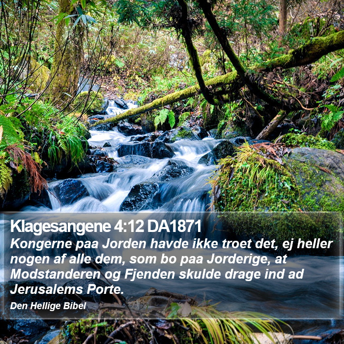 Klagesangene 4:12 DA1871 Bible Study