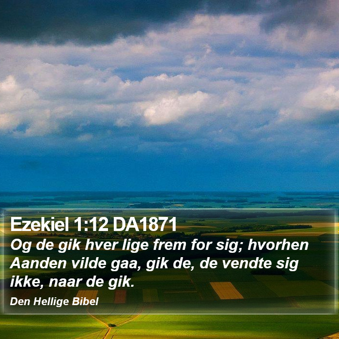 Ezekiel 1:12 DA1871 Bible Study