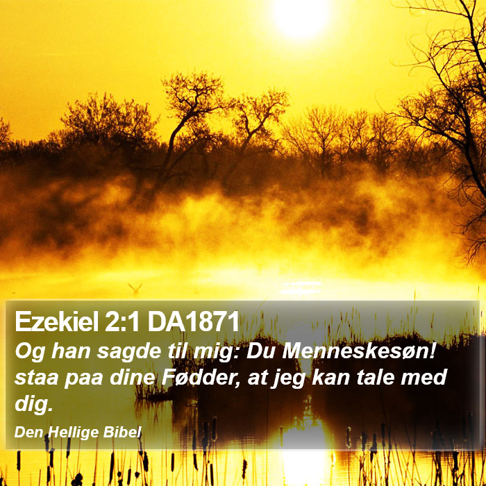 Ezekiel 2:1 DA1871 Bible Study