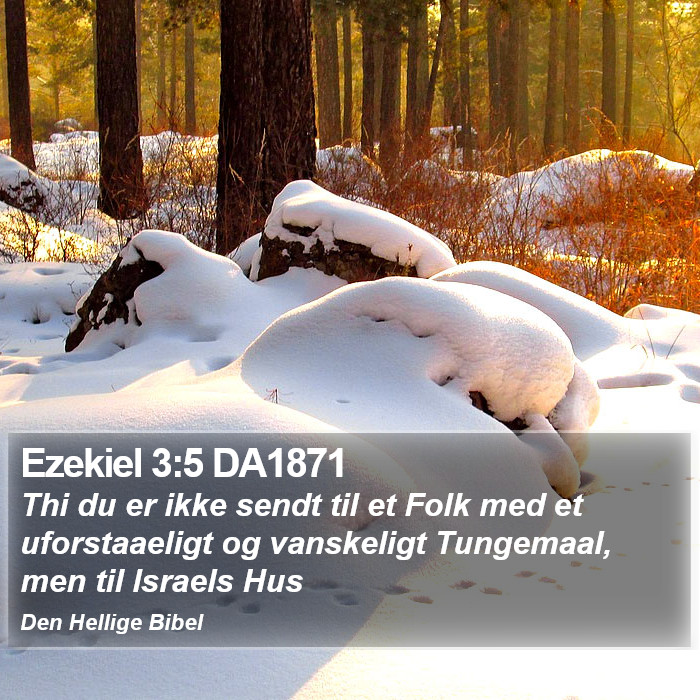 Ezekiel 3:5 DA1871 Bible Study