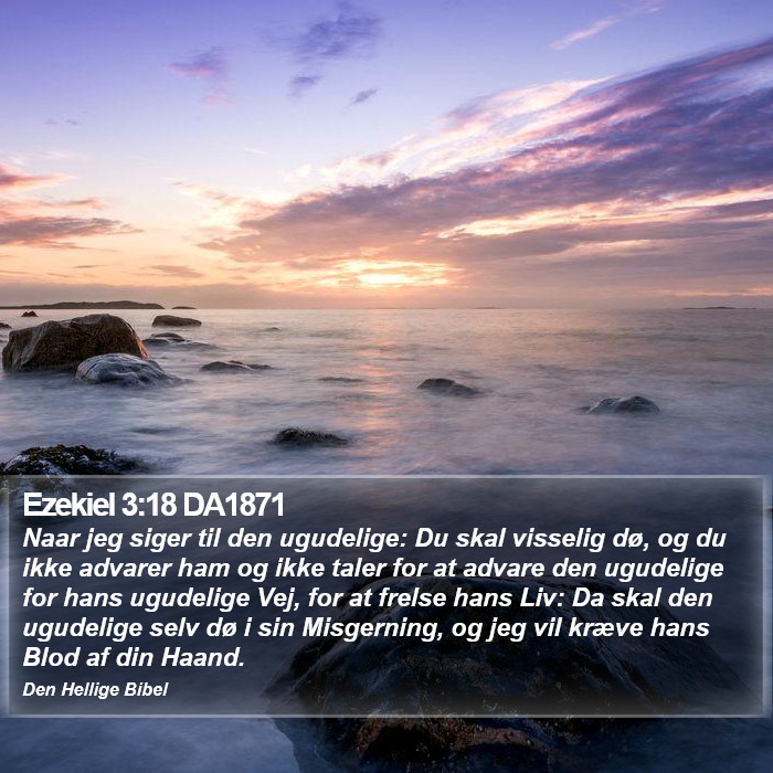 Ezekiel 3:18 DA1871 Bible Study