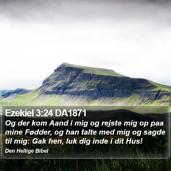 Ezekiel 3:24 DA1871 Bible Study