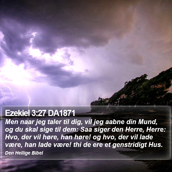 Ezekiel 3:27 DA1871 Bible Study