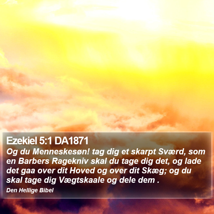 Ezekiel 5:1 DA1871 Bible Study