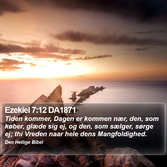 Ezekiel 7:12 DA1871 Bible Study