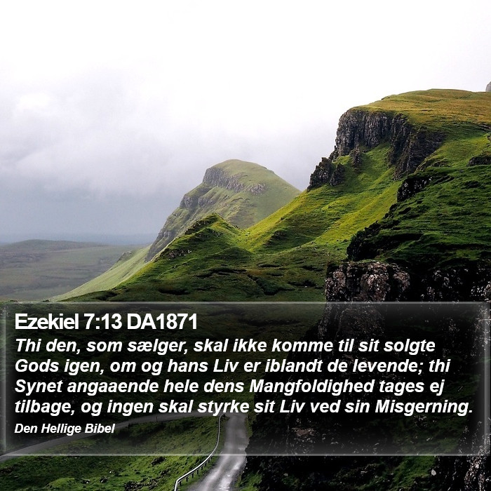 Ezekiel 7:13 DA1871 Bible Study