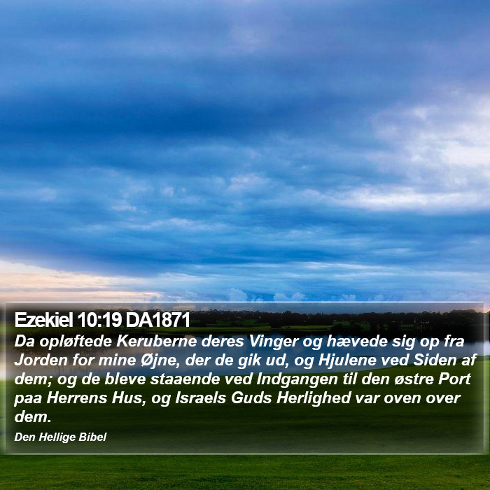 Ezekiel 10:19 DA1871 Bible Study