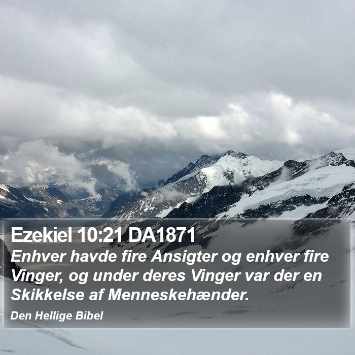 Ezekiel 10:21 DA1871 Bible Study