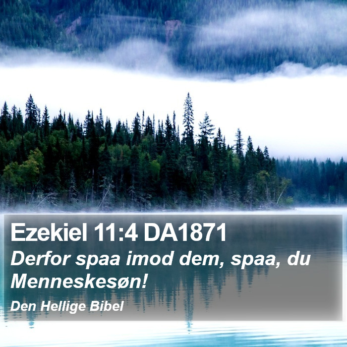 Ezekiel 11:4 DA1871 Bible Study