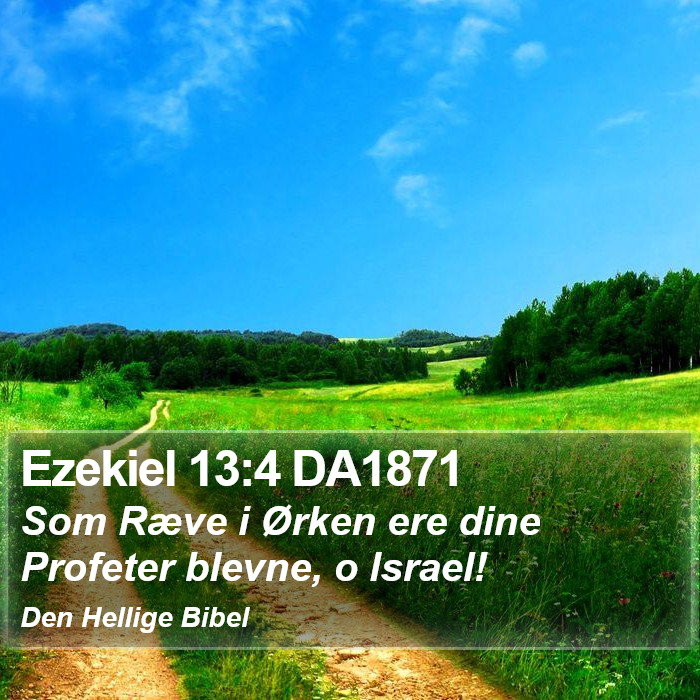 Ezekiel 13:4 DA1871 Bible Study